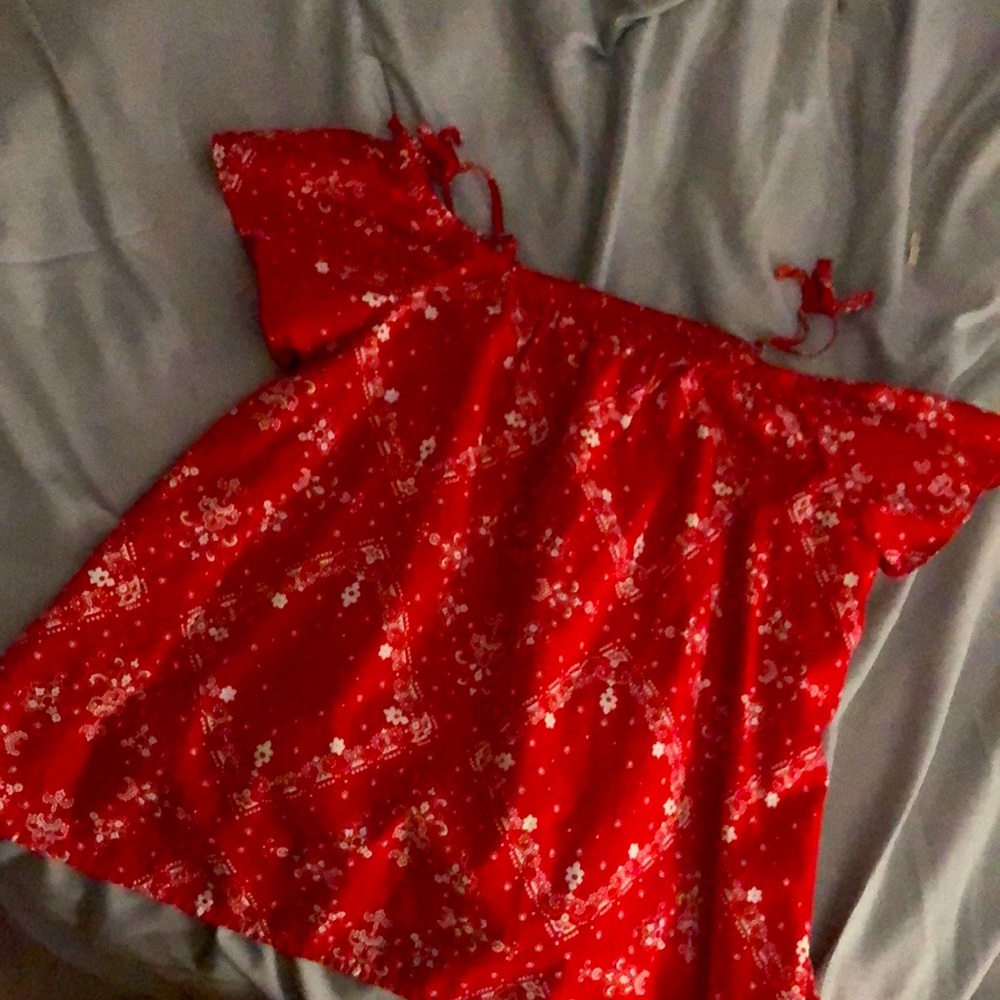 Red tank top